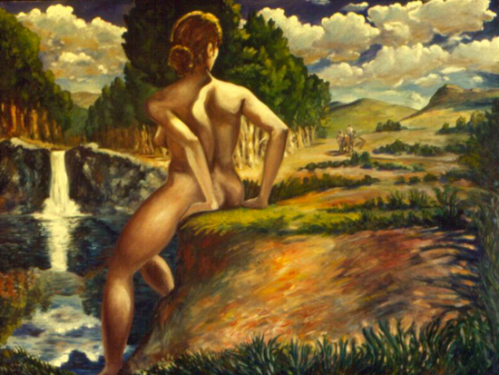 bather painting